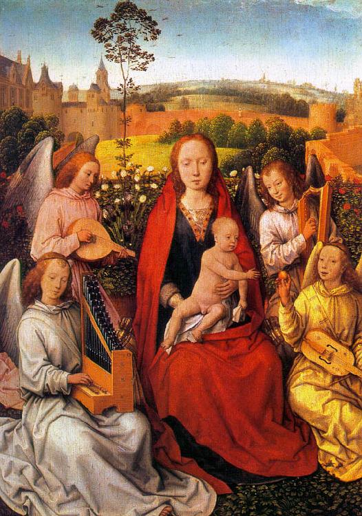 Hans Memling Mary in the Rose Bower oil painting image